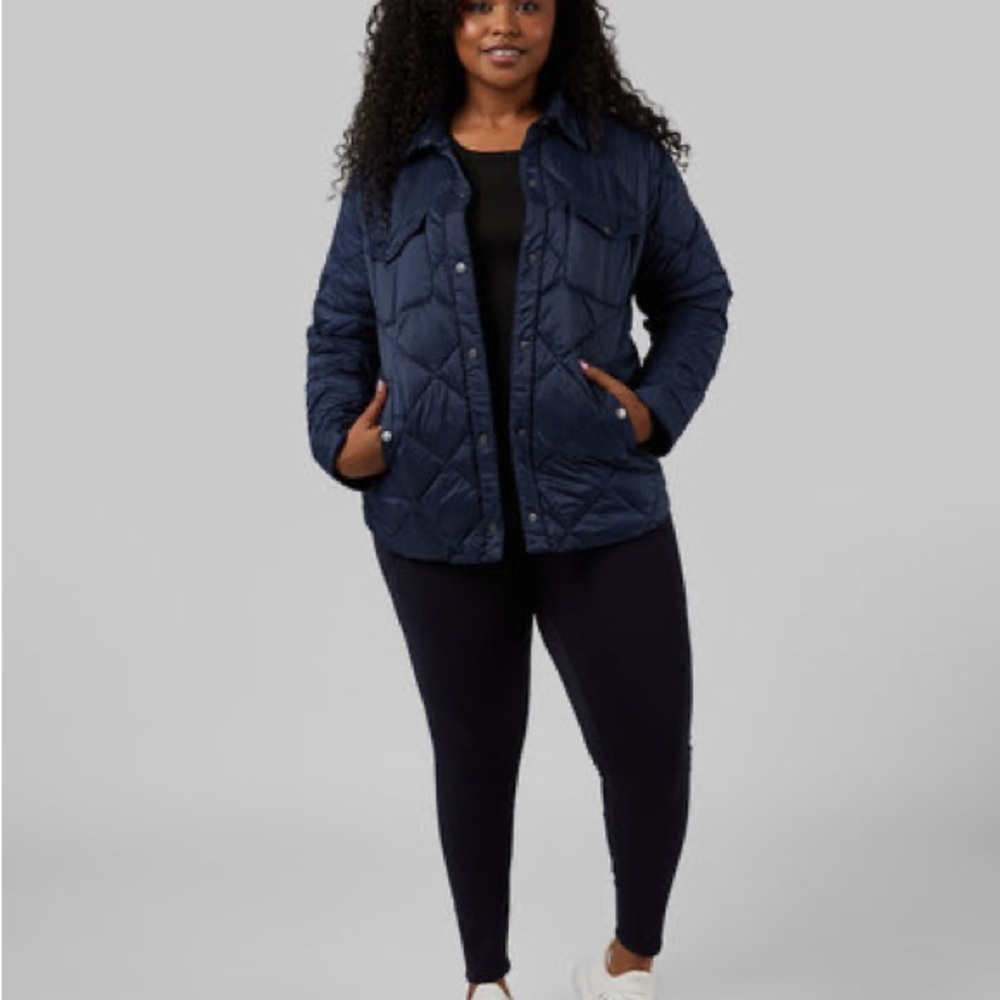 Women's Navy Quilted Jacket